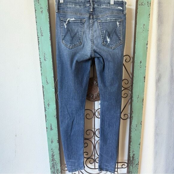 Mother jeans looker RARE Mother Looker Jeans w/ custom embroidered message 27. - Picture 3 of 11